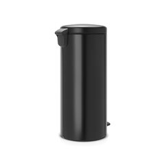 Prügikast, NewIcon 30L Matt Black hind ja info | Prügikastid | kaup24.ee