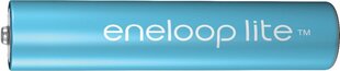 Panasonic eneloop аккумуляторные батарейки lite AAA 550 Dect 2BP цена и информация | Аккумуляторы, батарейки | kaup24.ee