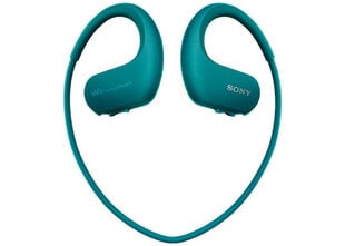 Juhtmevabad kõrvasisesed vee- ja tolmukindlad 4GB Sony Walkman® MP3 mängijaga kõrvakalpid, NWWS413L.CEW, sinine цена и информация | Наушники | kaup24.ee