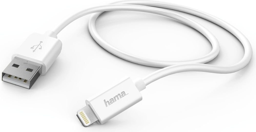 Kaabel USB-A - Lightning Hama (1 m) hind ja info | Mobiiltelefonide kaablid | kaup24.ee