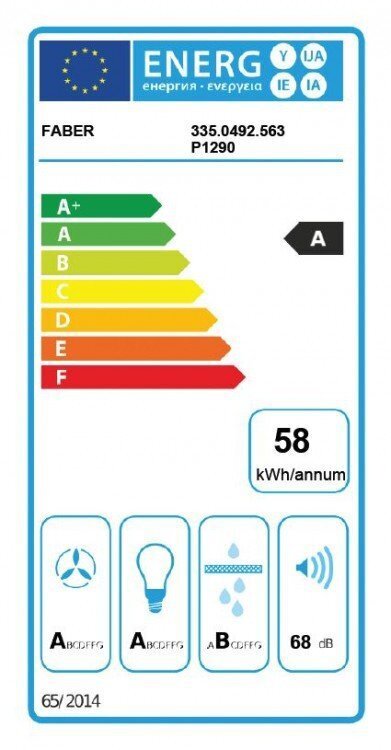 Faber Cylindra Isola Gloss PLUS EV8+ WH37 цена и информация | Õhupuhastid | kaup24.ee