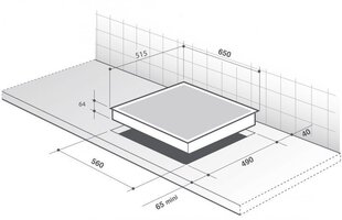 Газовая индукционная плита De Dietrich DPI7602BM цена и информация | Варочные поверхности | kaup24.ee