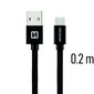 Swissten Textile Universaalne 3.1 USB-C Data ja laadimiskaabel 20 cm hind ja info | Mobiiltelefonide kaablid | kaup24.ee