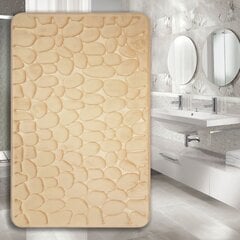 Коврик для ванной комнаты Memory foam "Benedomo" Beige, 60x100 см цена и информация | Аксессуары для ванной комнаты | kaup24.ee