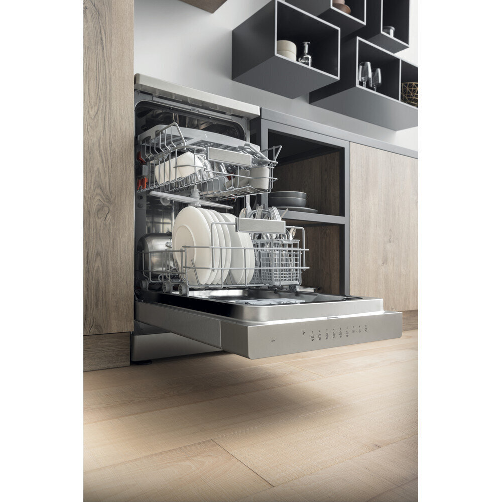 Integreeritav nõudepesumasin Hotpoint-Ariston HSFO3T223WCX, 45 cm 10 kmpl, roostevaba teras цена и информация | Nõudepesumasinad | kaup24.ee