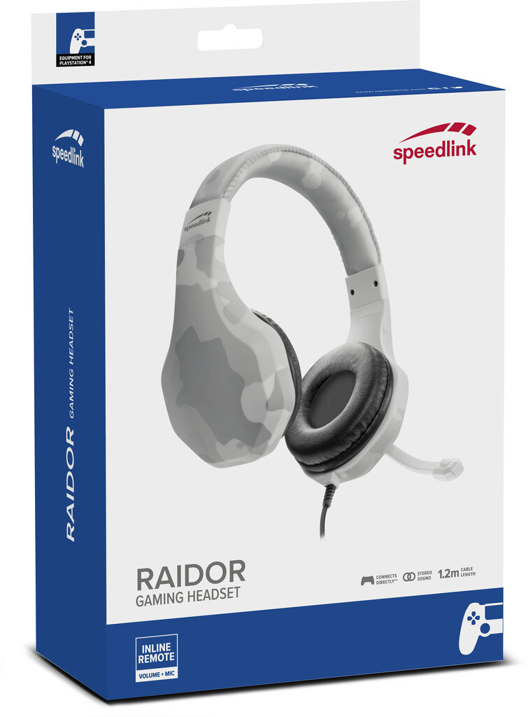 Speedlink Raidor SL-450303-WE hind ja info | Kõrvaklapid | kaup24.ee