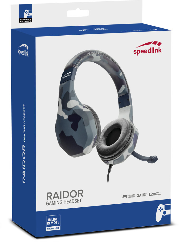 Speedlink Raidor SL-450303-BE цена и информация | Kõrvaklapid | kaup24.ee