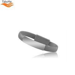 TakeMe 2in1 elegantne käevõru/USB type-C kaabel (21cm) hind ja info | Mobiiltelefonide kaablid | kaup24.ee