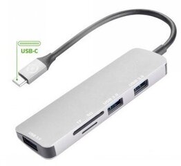 CELLY HUB TYPEC TO USB SDTF hind ja info | Mobiiltelefonide kaablid | kaup24.ee