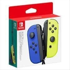 NIntendo SWITCH Joy-Con Pair Neon Blue Yellow hind ja info | Mängukonsoolide lisatarvikud | kaup24.ee