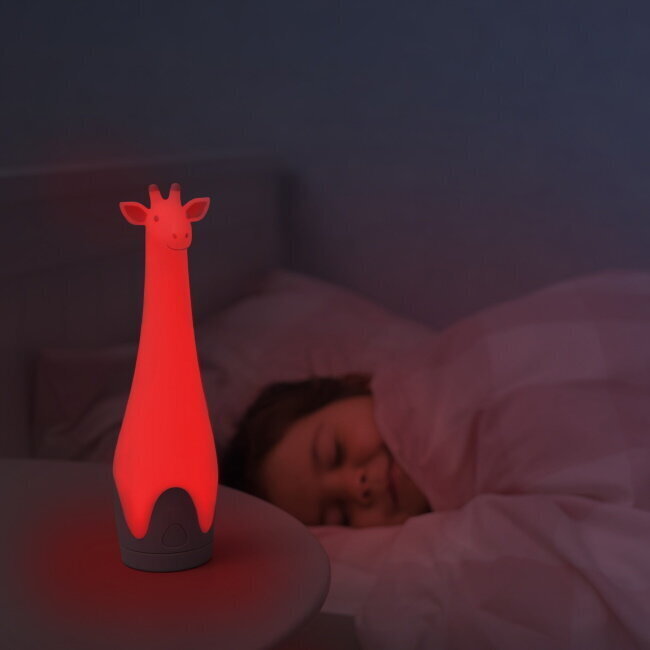 Zazu Gina Smart Giraffe - Night Lamp and Lantern with auto OFF function (after 10-30 min) for kids 3+ Grey цена и информация | Lastetoa valgustid | kaup24.ee