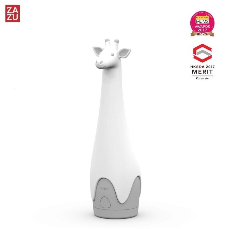 Zazu Gina Smart Giraffe - Night Lamp and Lantern with auto OFF function (after 10-30 min) for kids 3+ Grey hind ja info | Lastetoa valgustid | kaup24.ee