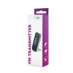 FM Transmitter Setty TFM-01, 3.5 mm, aku 300mAh, must цена и информация | FM модуляторы, FM трансмиттер | kaup24.ee