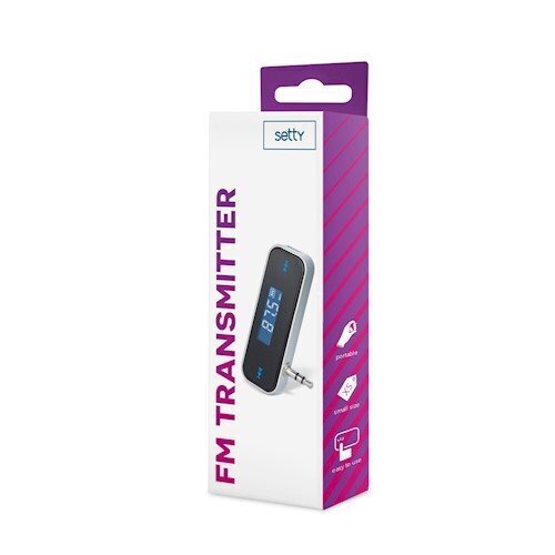 FM Transmitter Setty TFM-01, 3.5 mm, aku 300mAh, must hind ja info | FM modulaatorid, FM trasmitterid | kaup24.ee