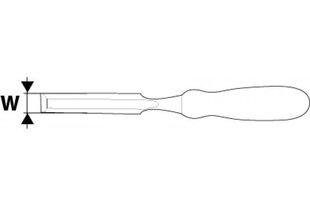 Peitel 16mm, CV Ergonoomiline käepide hind ja info | Käsitööriistad | kaup24.ee