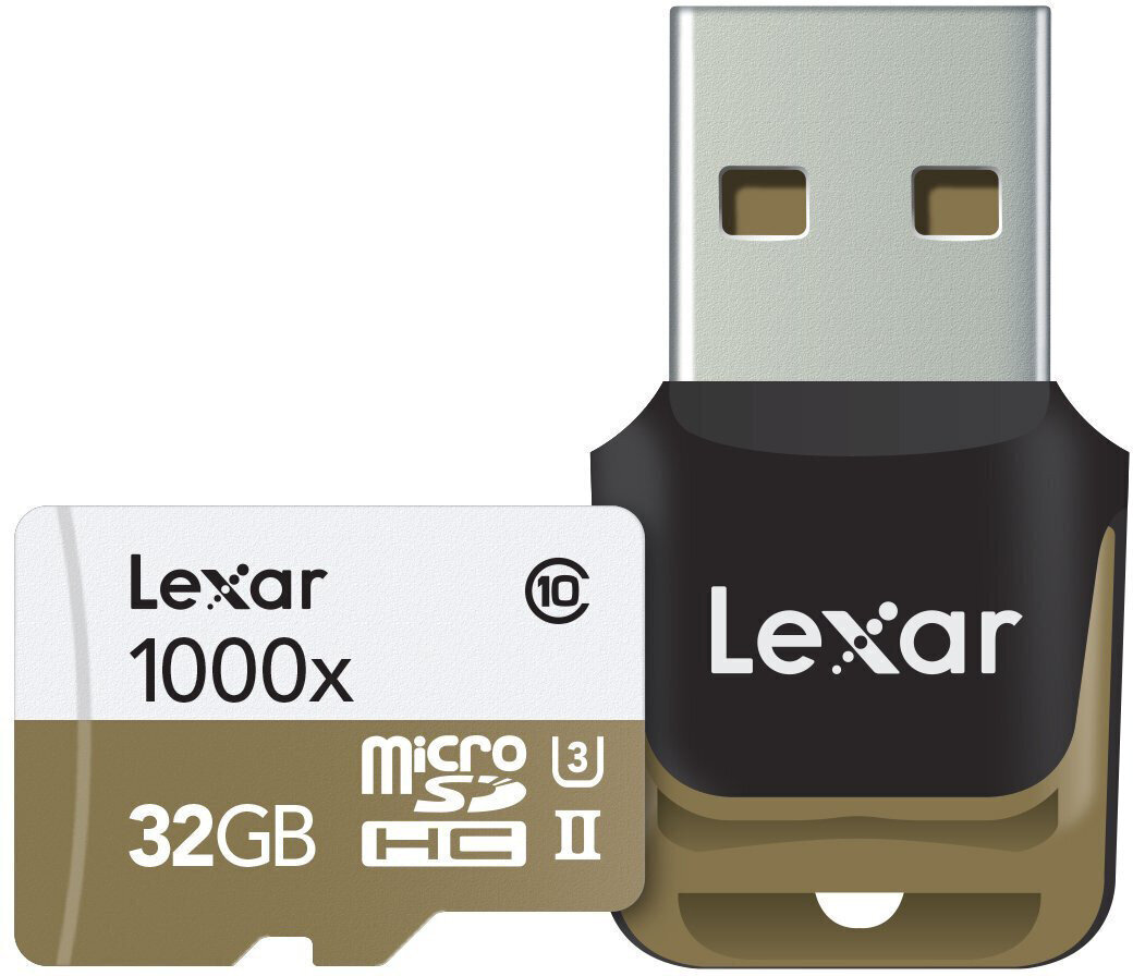 Карта памяти для телефона Карта памяти Lexar microSDHC 32ГБ Pro 1000x V60 +  считыватель карты памяти цена | kaup24.ee