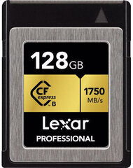 Lexar mälukaart CFexpress 128GB Pro R1750/W1000 hind ja info | Mobiiltelefonide mälukaardid | kaup24.ee