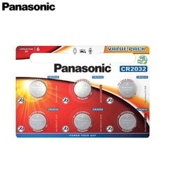 Panasonic CR2032/6B 6 tk цена и информация | Аккумуляторы, батарейки | kaup24.ee