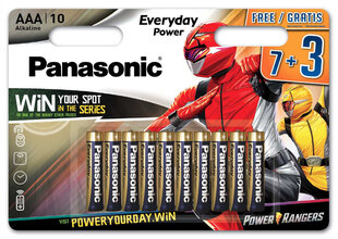 Panasonic Everyday Power patarei LR03EPS/10BW (7+3) цена и информация | Батарейки | kaup24.ee