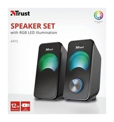 2.0 arvutikõlarid valgustusega Trust Arys Compact RGB Black 23120 цена и информация | Автомобильные динамики | kaup24.ee