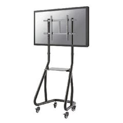 NEWSTAR MOBILE FLAT SCREEN FLOOR STAND (STAND+TROLLEY) (HEIGHT: 152-169 CM) 60-105 BLACK цена и информация | Кронштейны и крепления для телевизоров | kaup24.ee