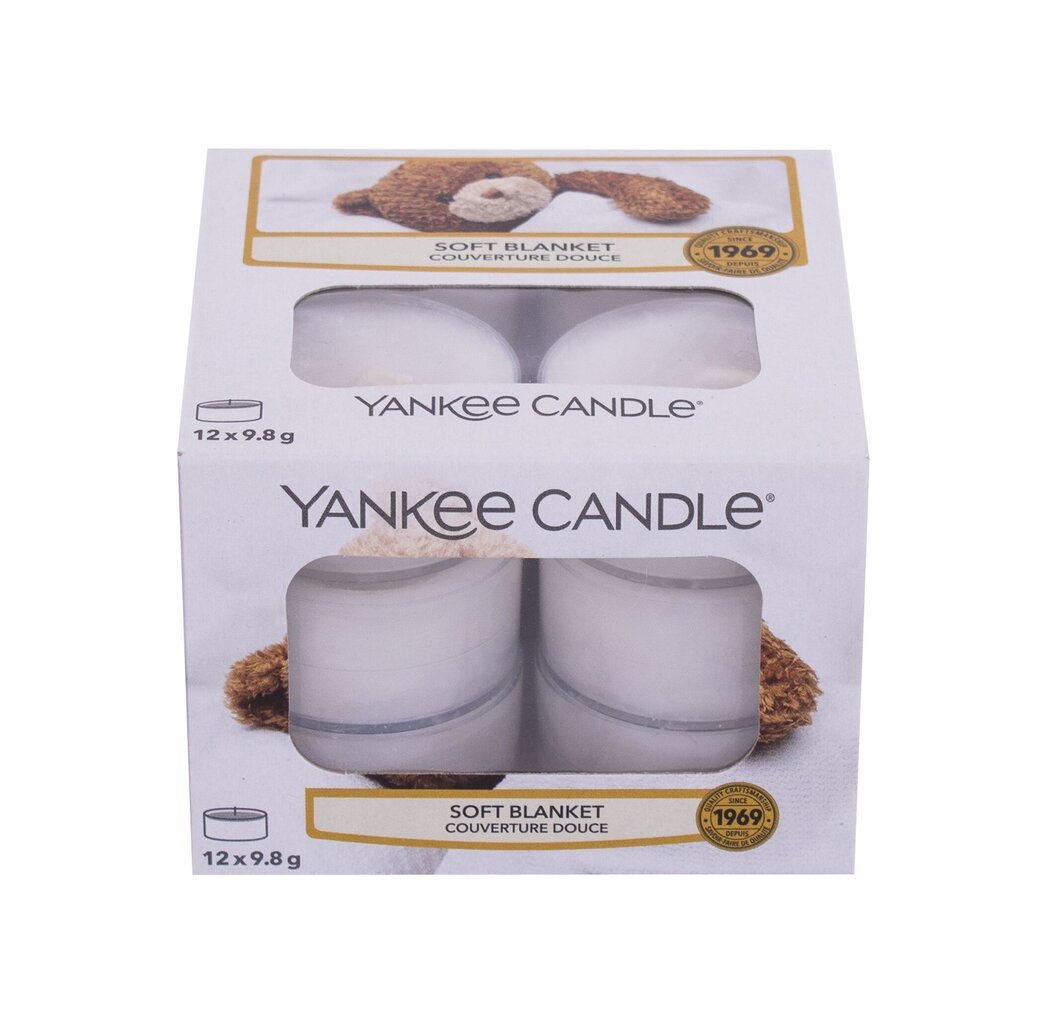 Yankee Candle Soft Blanket lõhnaküünal 12 x 9.8 g цена и информация | Küünlad, küünlajalad | kaup24.ee