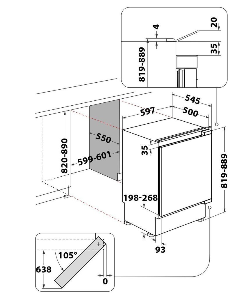 Whirlpool ARG585 hind ja info | Külmkapid | kaup24.ee