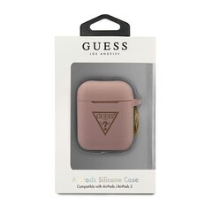 Чехол Guess GUACA2LSTLPI AirPods цена и информация | Смарттехника и аксессуары | kaup24.ee