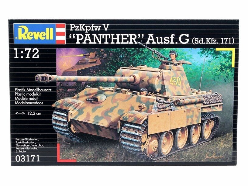 Revell PzKpfw. V Ausf. G `Panther` 1:72 hind ja info | Klotsid ja konstruktorid | kaup24.ee