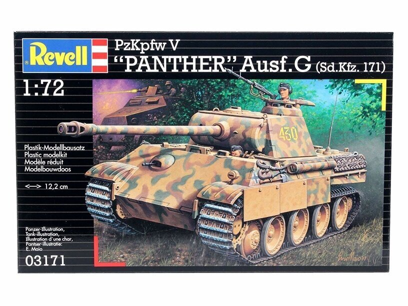 Revell PzKpfw. V Ausf. G `Panther` 1:72 цена и информация | Klotsid ja konstruktorid | kaup24.ee