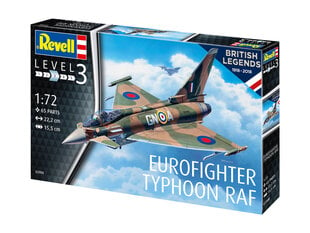 Пластиковая модель Revell 100 лет РАФ: Eurofighter Тайфун 1:72 цена и информация | Игрушки для мальчиков | kaup24.ee