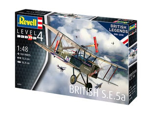 Клеящаяся модель самолета Revell RAF: British SE 5a 1:48, 104 д. цена и информация | Конструкторы и кубики | kaup24.ee