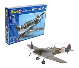 Модель самолета, которую нужно склеить Revell Supermarine Spitfire Mk. V 1:72, 39 д. цена и информация | Конструкторы и кубики | kaup24.ee