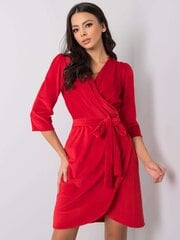 Punane veluurist kleit vööga. hind ja info | Kleidid | kaup24.ee