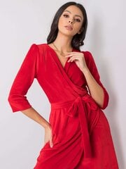 Punane veluurist kleit vööga. hind ja info | Kleidid | kaup24.ee