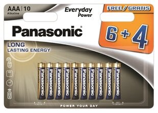 Panasonic Everyday Power patarei LR03EPS/10BW (6+4) цена и информация | Батарейки | kaup24.ee