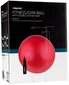 Joogapall Avento pumbaga, 65cm, punane цена и информация | Võimlemispallid | kaup24.ee