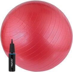 Joogapall Avento pumbaga, 65cm, punane цена и информация | Гимнастические мячи | kaup24.ee
