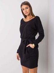 Rue Paris Черное платье с вырезом сзади цена и информация | Платья | kaup24.ee