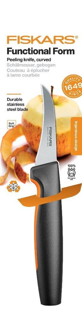 Fiskars FF kumera teraga koorimisnuga, 7 cm hind ja info | Noad ja tarvikud | kaup24.ee