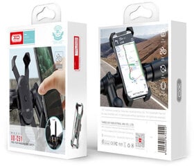 XO bike phone mount C51, black цена и информация | Держатели для телефонов | kaup24.ee