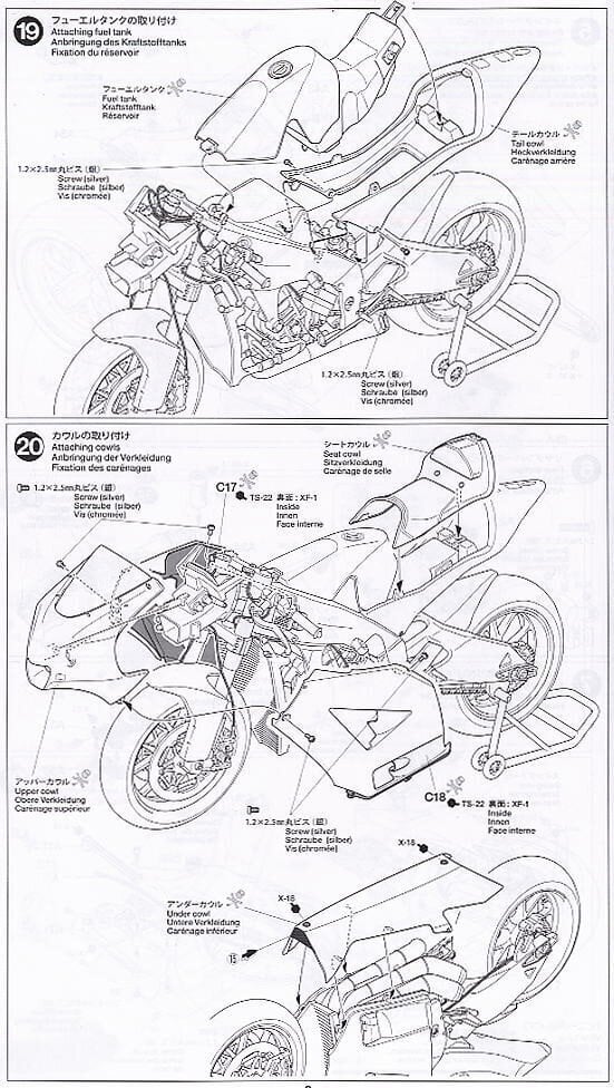 Tamiya - Kawasaki Ninja ZX-RR, 1/12, 14109 hind ja info | Klotsid ja konstruktorid | kaup24.ee