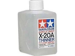 Tamiya - X-20A Acrylic thinner, 250ml цена и информация | Принадлежности для рисования, лепки | kaup24.ee