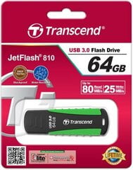 MEMORY DRIVE FLASH USB3 64GB/810 TS64GJF810 TRANSCEND цена и информация | USB накопители | kaup24.ee