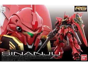 Bandai - RG MSN-06S Sinanju, 1/144, 61619 цена и информация | Конструкторы и кубики | kaup24.ee