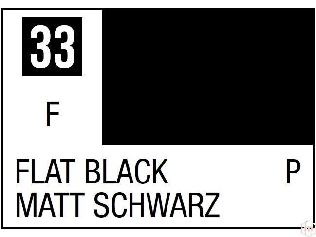 Mr.Hobby - Mr.Color C-033 Flat Black, 10ml hind ja info | Kunstitarbed, voolimise tarvikud | kaup24.ee