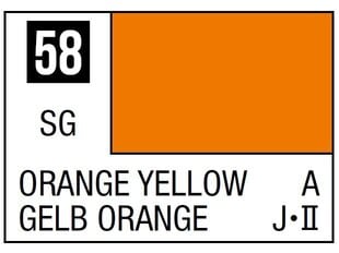 Mr.Hobby - Mr.Color C-058 Orange Yellow, 10ml hind ja info | Kunstitarbed, voolimise tarvikud | kaup24.ee