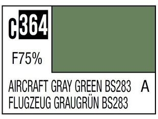 Нитрокраска Mr.Hobby - Mr.Color C-364 Aircraft Grey Green BS283, 10 мл цена и информация | Принадлежности для рисования, лепки | kaup24.ee