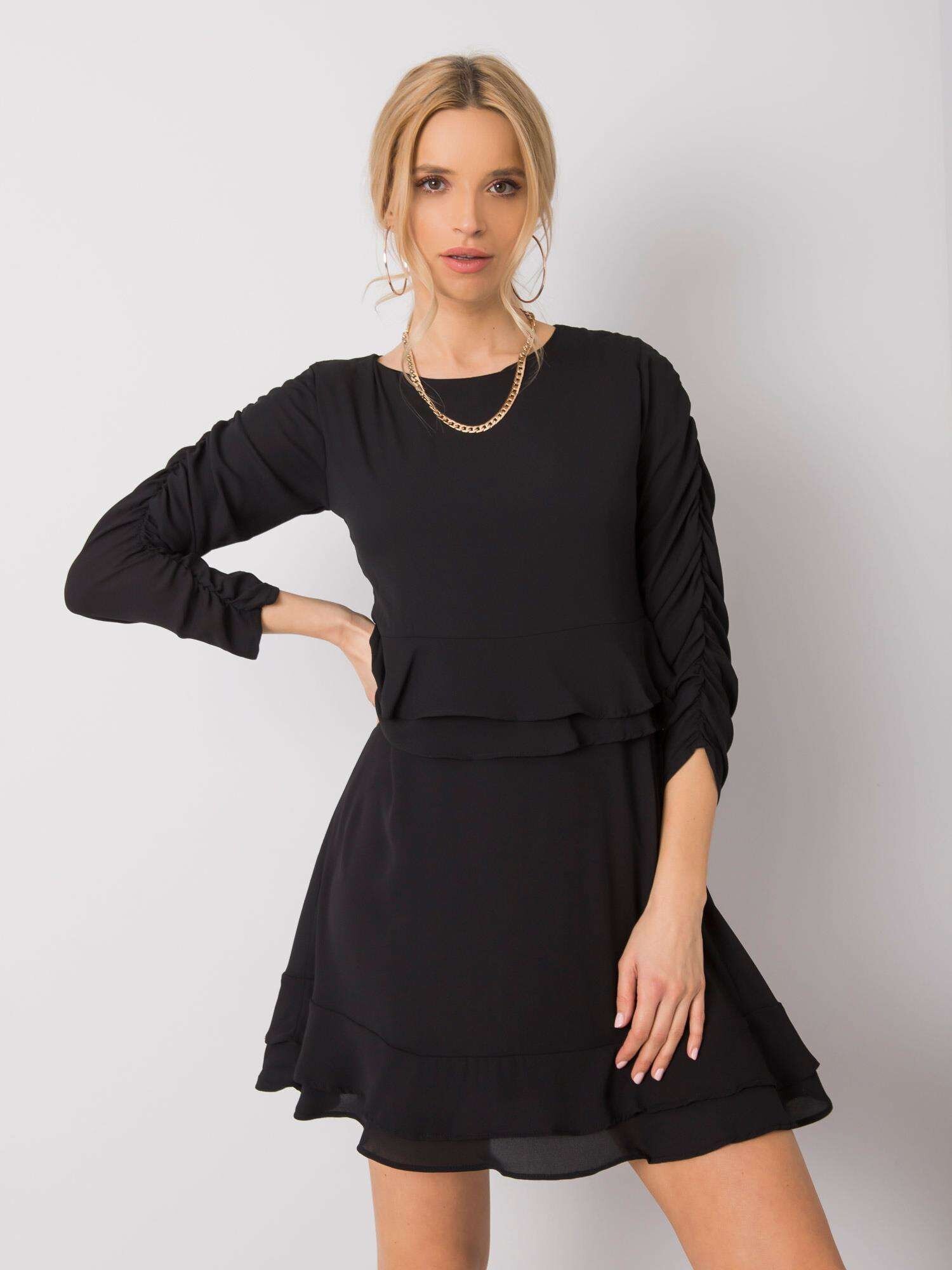 RUE PARIS Must kleit koos volangiga. hind | kaup24.ee