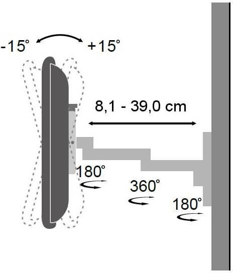 Techly 301481 13-30" hind ja info | Teleri seinakinnitused ja hoidjad | kaup24.ee